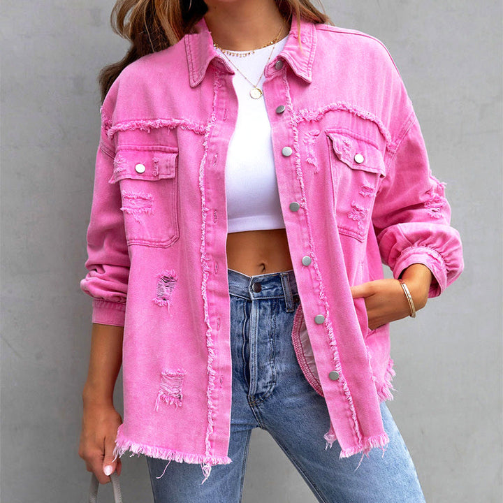 Frayed Denim Jacket