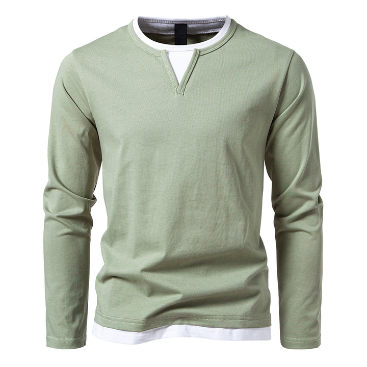 The Henley Layered Long Sleeve