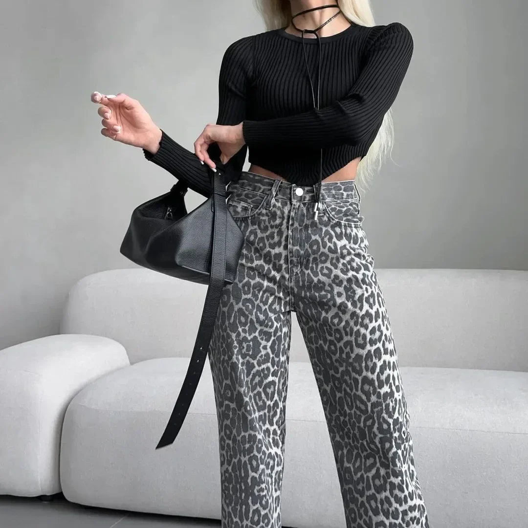 Metro Leopard Trousers